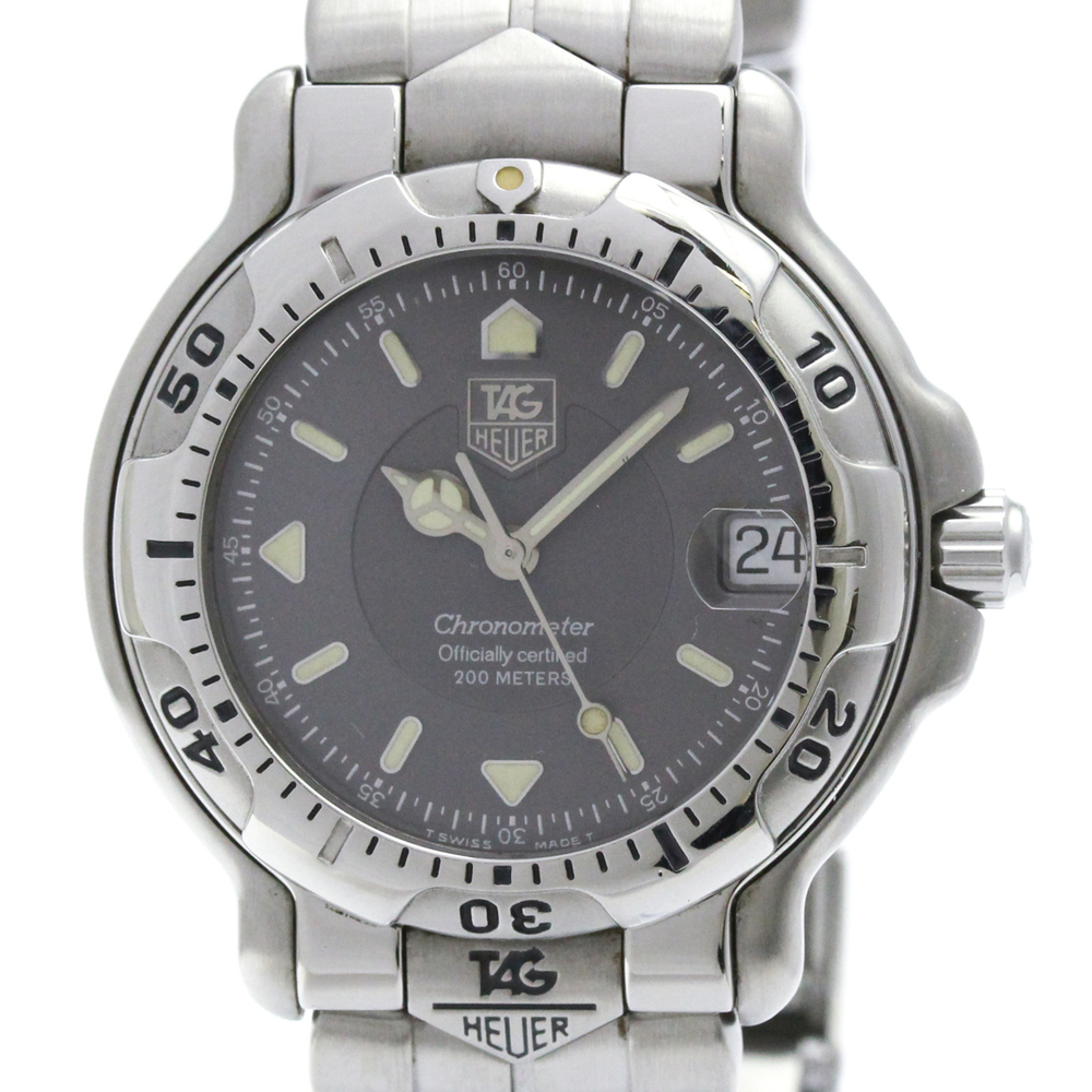 TAG HEUER 6000 Chronometer Steel Automatic Mens Watch WH5212 Polished
